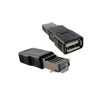 LLHCF Convertisseurs USB vers RJ45 USB 2.0 femelle vers RJ45 mâle adaptateur Ethernet pour caméras d'ordinateur, convertisseurs Ethernet stables de transmission de données