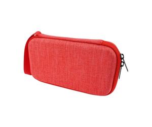 LLHCF Coque rigide pour impression d'accessoires de stylo durable, construction en tissu Oxford, design portable, loisirs créatifs pour enfants, organiseurs de stylos résistants aux chocs, Rouge