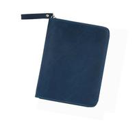 LLHCF Couvertures en cuir à fermeture éclair pour carnet de poche de 8,9 x 14,9 cm, petits blocs-notes, couverture de journal en cuir, étui de protection avec fermeture éclair