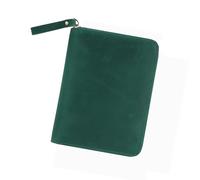 LLHCF Couvertures en cuir à fermeture éclair pour carnet de poche de 8,9 x 14,9 cm, petits blocs-notes, couverture de journal en cuir, étui de protection avec fermeture éclair