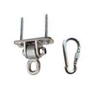 LLHCF Crochets de hamac robustes avec boulons en acier inoxydable pour balançoire trapèze et anneaux de yoga en plein air