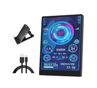 LLHCF Écran secondaire en métal 3,5 pouces USB C Configuration instantanée Outil d'amélioration visuelle dynamique Multifonction Double écran Configuration Portable