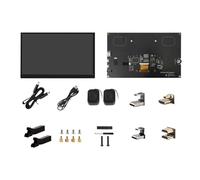 LLHCF Écran tactile capacitif de 10,1 pouces 1024 x 600 HDTV Panneau de moniteur LCD capacitif tactile adapté pour 3B+ 4B Board HDTV moniteur portable
