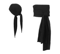 LLHCF Ensemble d'accessoires de ceinture et bandana médiévaux de style pirate pour Halloween, renaissances médiévales, bandana et écharpe d'Halloween