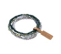 LLHCF Ensemble de bijoux assortis en verre hypoallergénique réglable pour peaux sensibles à porter au quotidien, taille unique, Comme décrit