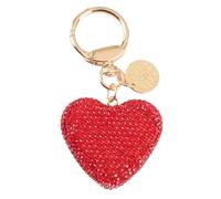 LLHCF Fashioinable Porte-clés élégant en forme de cœur en strass pour sac de voiture Accessoire pour femme et fille Cadeau tendance