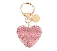 LLHCF Fashioinable Porte-clés élégant en forme de cœur en strass pour sac de voiture Accessoire pour femme et fille Cadeau tendance
