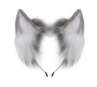 LLHCF Fashion Animes Accessoire pour cheveux Oreilles en peluche Serre-tête pour déguisement et fête Cosplay Serre-tête fait à la main