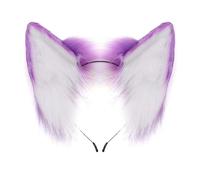 LLHCF Fashion Animes Accessoire pour cheveux Oreilles en peluche Serre-tête pour déguisement et fête Cosplay Serre-tête fait à la main