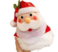 LLHCF Festives Chapeaux de Père Noël confortables avec peluche douce pour les fêtes et les réunions de famille