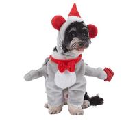 LLHCF Festives Ensemble de vêtements pour animaux de compagnie Motif amusant Costume de vacances pour chats Cosplay Vêtements pour Halloween et Noël
