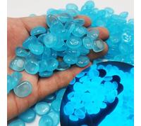 LLHCF Galets phosphorescents pour la maison, le jardin, la cour, les chemins extérieurs, décoration pour aquarium, décoration d'aquarium, accessoires de paysage respectueux de l'environnement