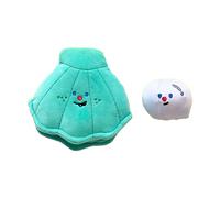 LLHCF Jouet à mâcher interactif en peluche pour chien avec coquillage et perle pour réduire l'ennui