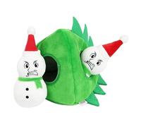 LLHCF Jouet couineur en peluche pour chien en forme de fraise - Jouet interactif pour petits chiens