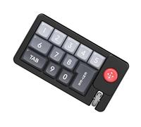 LLHCF K810 Petit clavier de jeu mécanique 12 touches remplaçables à chaud personnalisable Macro et joystick