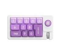 LLHCF K810 Petit clavier de jeu mécanique 12 touches remplaçables à chaud personnalisable Macro et joystick