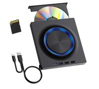 LLHCF Lecteur externe multifonction avec port USB 3.0 de type C intégré pour ordinateur portable au format DvdRW