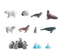 LLHCF Life Like Aquariums Icebergs Décoration Figurine avec Icebergs et pingouins Paysage Fishtanks Ornement