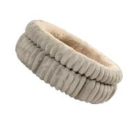 LLHCF Lit en peluche douce pour chat avec coussin amovible pour l'intérieur avec fond antidérapant pour l'hiver et l'automne Lit confortable lavable pour chat