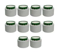 LLHCF Lot de 10 anneaux fixes pour plantes d'aquarium en céramique avec doublure en coton - Accessoires d'ancrage améliorés