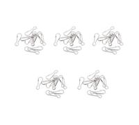 LLHCF Lot de 10 crochets en acier inoxydable pour perroquet - Crochets en métal robuste - Convient à la plupart des oiseaux ou petits animaux à suspendre