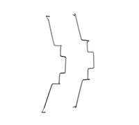 LLHCF Lot de 2 clips de ventilateur 8/9/12 cm pour montage sur refroidisseurs de processeur - Clip en acier facile à monter
