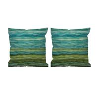 LLHCF Lot de 2 housses de coussin modernes à motif floral en polyester doux et lavable pour décoration de maison, canapé, chambre à coucher
