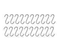 LLHCF Lot de 20 crochets en forme de S en acier inoxydable avec pointe pour la cuisine, la viande, la poêle, les ustensiles, les vêtements, les pâtisseries