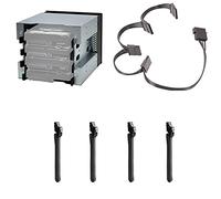LLHCF Lot de 3 adaptateurs de baie optique à 4 baies 3,5 cm