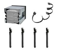 LLHCF Lot de 3 adaptateurs de baie optique à 4 baies 3,5 cm