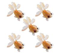 LLHCF Lot de 5 pendentifs en résine colorés en forme de poisson pour la fabrication de bijoux, taille unique, Comme décrit, Comme décrit.