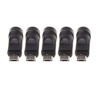 LLHCF Lot de 5 prises femelles 5,5 x 2,1 mm vers USB mâle pour connecteur d'alimentation Adapte bureau debout convertisseur