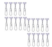 LLHCF Lot de 50 accessoires de pêche pour matériel de pêche, perles, broches de type B, connecteur 3 voies, installation rapide, double trou, clip haute résistance