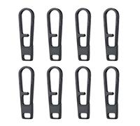 LLHCF Lot de 8 petites fermetures éclair en alliage de métal pour sacs à dos, porte-clés, connecteurs d'extérieur, porte-clés portables, petits outils en alliage, fermetures éclair extracteurs