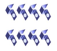 LLHCF Lot de 8 supports de couvercle en verre antirouille pour aquariums sans cadre, faciles à utiliser, sans danger pour les poissons