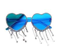 LLHCF Lunettes en forme de cœur pour femme avec strass