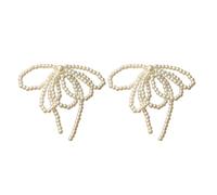 LLHCF Magnifique nœud papillon avec perle d'imitation, boucle de chaussure, ornement floral, porte-clés, chaîne de téléphone, outil de fabrication de bijoux
