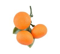 LLHCF Mandarine artificielle Simulation de fruits de mandarine accessoires de photographie pour les fêtes de cuisine décorations panier présentoir artificiel