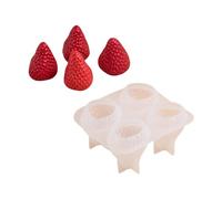 LLHCF Moules en silicone parfumés aux fraises - Moules en silicone - Pansements en silicone - Pour la fabrication de savon