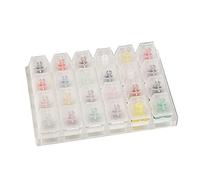 LLHCF MX Testeur d'échantillonnage de claviers mécaniques 24 touches avec base en acrylique