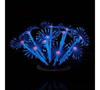 LLHCF Plante de corail artificielle en silicone avec ventouse, décoration d'aquarium pour poissons pour aquarium, décoration de paysage, calla artificielle