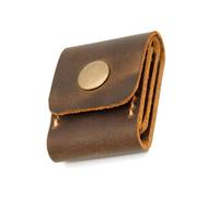 LLHCF Pochettes pour médiators de guitare - Sac de médiators de guitare - Étui en cuir - Organisateurs de médiators de guitare, marron