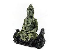 LLHCF Poisson pour décoration d'aquarium en résine - Abri pour animaux aquatiques - Statue Guanyin Betta - Cachette de poisson