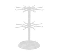 LLHCF Porte-clé rotatif en acrylique réglable pour 2 pneus - Présentoir à bijoux - Porte-clé rotatif - Étagère pour collier