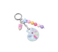 LLHCF Porte-clés artistique initiale pour sac à main, palette, accessoires de voiture, anneaux pour sac à main, sac à dos, cadeaux de décoration, anneaux de voiture pour femmes, Q1935 1