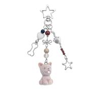 LLHCF Porte-clés en forme de chien style coréen - Accessoire de téléphone pour les couples qui aiment les jolis designs et objets de collection - Sangle mobile tendance, café, taille unique