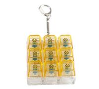 LLHCF Porte-clés multifonction à 9 clics pour soulager le stress pour les joueurs, cadeau d'interrupteurs, testeur porte-clés pour pauses de travail