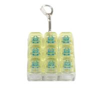 LLHCF Porte-clés multifonction à 9 clics pour soulager le stress pour les joueurs, cadeau d'interrupteurs, testeur porte-clés pour pauses de travail