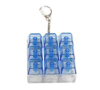 LLHCF Porte-clés multifonction à 9 clics pour soulager le stress pour les joueurs, cadeau d'interrupteurs, testeur porte-clés pour pauses de travail