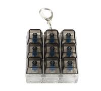 LLHCF Porte-clés multifonction à 9 clics pour soulager le stress pour les joueurs, cadeau d'interrupteurs, testeur porte-clés pour pauses de travail